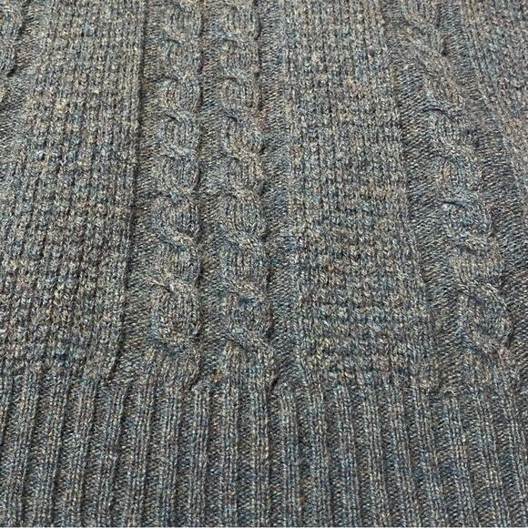 Vintage Hunt Club 100% Wool Twisted Knit Sweater Vest Blue Men's Size L-42/44 - Picture 9 of 11